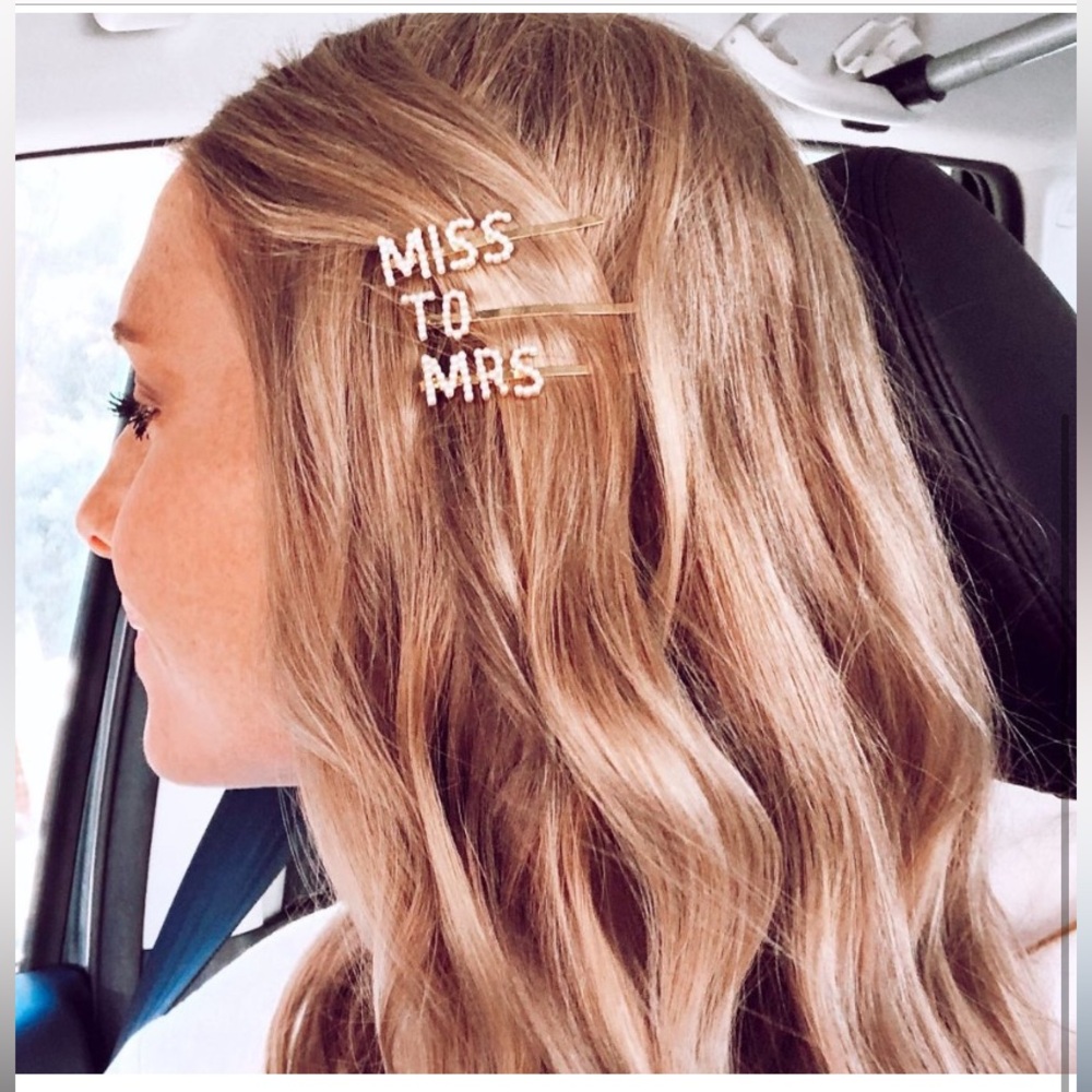 C&C California "Miss to Mrs" bridal hair pins NEW